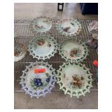 6PC PAINTED CHINA PLATES 6PC PAINTED CHINA PLATES