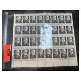 STAMP SHEET HARRY TRUMAN 8C STAMP SHEET HARRY TRUMAN 8C