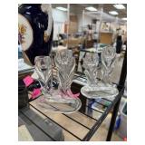 2PC INDIANA GLASS CANDLE STICKS 2PC INDIANA GLASS CANDLE STICKS