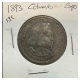 1893 COLUMBIAN EXPO SILVER HALF DOLLAR 1893 COLUMBIAN EXPO SILVER HALF DOLLAR