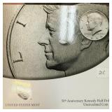 50TH ANN KENNEDY HALF DOLLAR 50TH ANN KENNEDY HALF DOLLAR