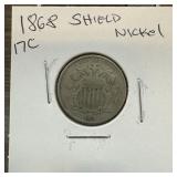 1868 SHIELD NICKEL 1868 SHIELD NICKEL