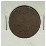1904 INDIAN HEAD PENNY CENT 1904 INDIAN HEAD PENNY CENT