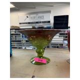 VINTAGE GLASS CENTERPIECE BOWL VINTAGE GLASS CENTERPIECE BOWL