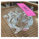 CRYSTAL MOUSE SCULPTURE SIGNED NOTE CRYSTAL MOUSE SCULPTURE SIGNED NOTE