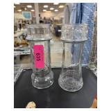 2PC VINTAGE RED LOBSTER GLASS LIGHTHOUSE GLASSES 2PC VINTAGE RED LOBSTER GLASS LIGHTHOUSE GLASSES