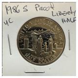 1986-S PROOF LIBERTY CLAD HALF DOLLAR 1986-S PROOF LIBERTY CLAD HALF DOLLAR