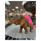 LARGE WOOD ELEPHANT SCULPTURE LARGE WOOD ELEPHANT SCULPTURE