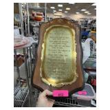 VINTAGE TEN COMMANDMENTS WALL DECOR VINTAGE TEN COMMANDMENTS WALL DECOR