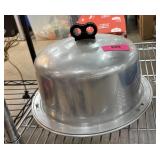 VINTAGE STAINLESS STEEL CAKE PLATTER VINTAGE STAINLESS STEEL CAKE PLATTER