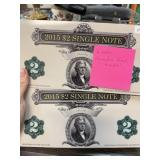 2PC CONSEUTIVE SERIAL # UNC CURRENCY $2 NOTES 2013 2PC CONSEUTIVE SERIAL # UNC CURRENCY $2 NOTES 2013