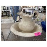 ANTIQUE WASH BASIN AND PITCHER ANTIQUE WASH BASIN AND PITCHER