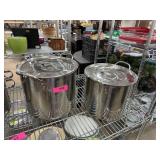 2PC STAINLESS STEEL STOCK POTS 2PC STAINLESS STEEL STOCK POTS