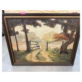 LARGE ORIGINAL PAINTING UNSIGNED NOTE LARGE ORIGINAL PAINTING UNSIGNED NOTE