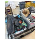 2 BINS OF MIXED CLOTHES 2 BINS OF MIXED CLOTHES