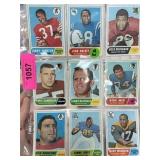 LOT OF 1968 FOOTBALL CARDS LOT OF 1968 FOOTBALL CARDS