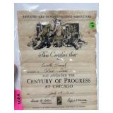1933 CENTURY OF PROGRESS CHICAGO WORLDS FAIR DOCT 1933 CENTURY OF PROGRESS CHICAGO WORLDS FAIR DOCT
