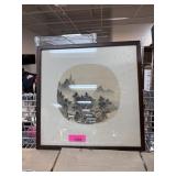 CHINESE SILK PAINTING PANEL FRAMED CHINESE SILK PAINTING PANEL FRAMED