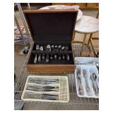 VERY NICE ONEIDA FLATWARE SET CHEST W OTHERS VERY NICE ONEIDA FLATWARE SET CHEST W OTHERS