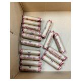 QTY 1 ROLL 50 UNSEARCHED WHEAT PENNIES CENTS QTY 1 ROLL 50 UNSEARCHED WHEAT PENNIES CENTS