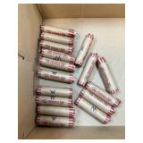 QTY 1 ROLL 50 UNSEARCHED WHEAT PENNIES CENTS QTY 1 ROLL 50 UNSEARCHED WHEAT PENNIES CENTS