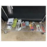 CONTENTS OF SHELF LARGE LOT OF KITCHEN UTENSILS CONTENTS OF SHELF LARGE LOT OF KITCHEN UTENSILS