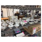 LARGE LOT OF PORCELAIN CHINA LARGE LOT OF PORCELAIN CHINA