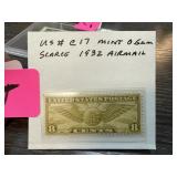 C17 MINT OG SCARCE 1932 AIRMAIL STAMP C17 MINT OG SCARCE 1932 AIRMAIL STAMP