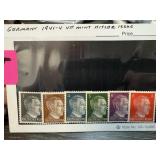 GERMANY 1941-4 MINT HITLER ISSUE STAMPS GERMANY 1941-4 MINT HITLER ISSUE STAMPS