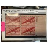 C25 MINT NH PL# BLOCK 1941-44 AIRMAIL STAMPS C25 MINT NH PL# BLOCK 1941-44 AIRMAIL STAMPS