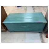 BLUE CEDAR HOPE CHEST / TRUNK NOTE BLUE CEDAR HOPE CHEST / TRUNK NOTE