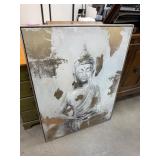 LARGE CANVAS BUDDHA WALL ART LARGE CANVAS BUDDHA WALL ART