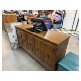 LARGE MEDIA CONSOLE RECORD PLAYER TAPE DECK NOTE LARGE MEDIA CONSOLE RECORD PLAYER TAPE DECK NOTE