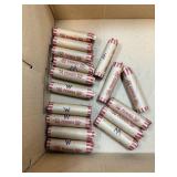 QTY 1 ROLL 50 UNSEARCHED WHEAT PENNIES CENTS QTY 1 ROLL 50 UNSEARCHED WHEAT PENNIES CENTS