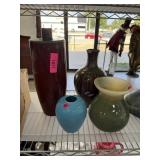 LOT OF MIXED VASES / DECOR LOT OF MIXED VASES / DECOR