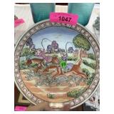 ANDREA BY SADEK PORCELAIN PLATE FOX HUNTING ANDREA BY SADEK PORCELAIN PLATE FOX HUNTING