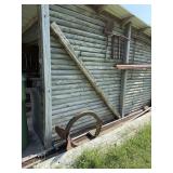 LOT OF IRON / REBAR / TOOLS ETC