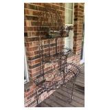 VINTAGE WROUGHT IRON PLANTER STAND