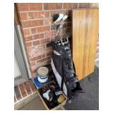 LOT OF GOLF CLUBS / HEAD COVERS RAY COOK +
