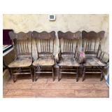 4PC VINTAGE DINING CHAIRS