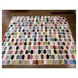 LARGE HANDMADE QUILT / QUILTED BALNKET