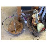 LOT OF METAL PLANTER BASKETS
