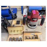 SKIL ROUTER W MULTIPLE ROUTER BITS