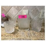4PC HOYA GLASSES & MATCHED ICE BUCKET