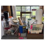 LARGE LOT OF MIXED HARDWARE SCREWS AND THE LIKE