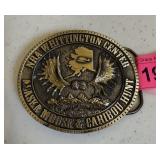 NRA WHITTINGTON ALASKA MOOSE CARIBOU HUNT BUCKLE