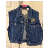 VINTAGE CAESARS PALACE DENIM JACKET / VEST SZ L