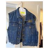 VINTAGE CAESARS PALACE DENIM VEST JACKET