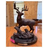 DEER SCULPTURE LAST GLANCE DUCKS UNLIMITED LTD ED