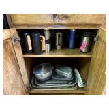 CONTENTS OF KITCHEN PICTURED BAKEWAR COOKWARE MORE